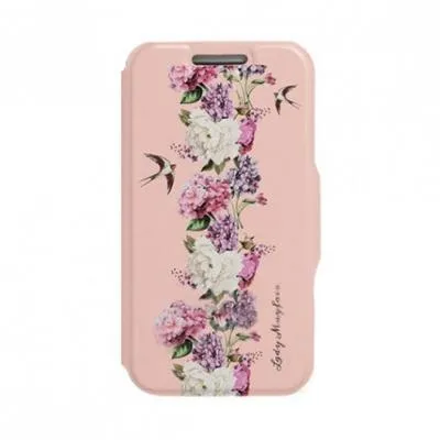 Универсальный чехол-книжка Gresso Верона-Гортензия гор. с силикон. шеллом (размер 4,9-5,2) розовый