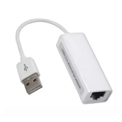 Адаптер переходник сетевая карта с USB на RJ45 Ethernet интернет 100Mbit Red Line белый