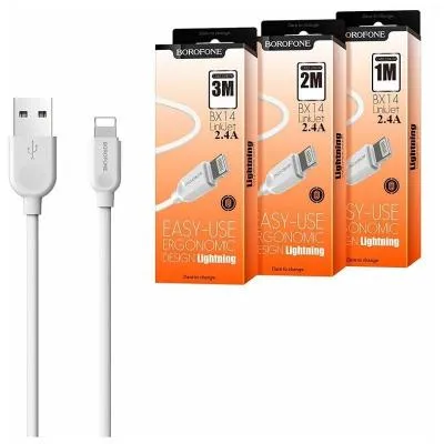 Кабель для зарядки Micro USB Borofone BX14 2м белый