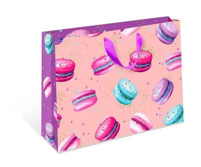 1320.155 Пакет подарочный Арт и Дизайн 23х18 см стандарт плюс CB Макаруны