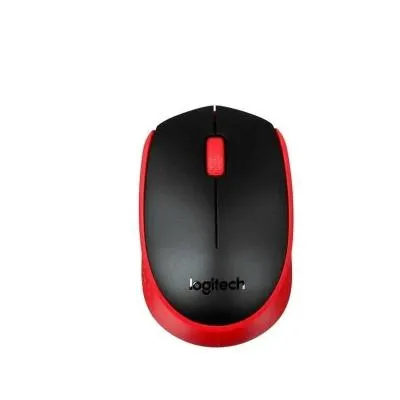Мышь беспроводная Logitech M171 1000dpi красная
