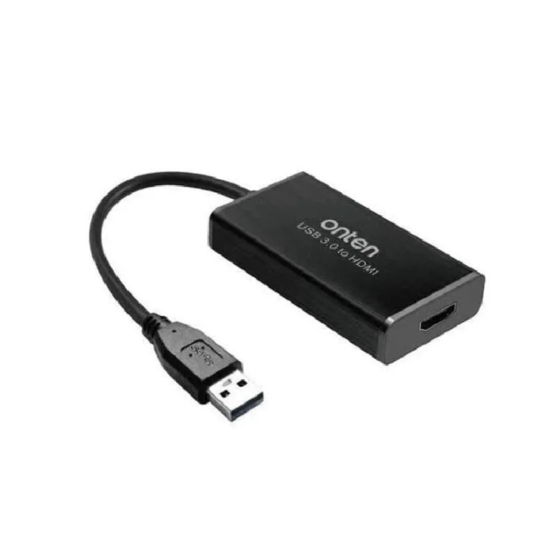 Адаптер переходник с USB 3.0 на HDMI 2K Onten OTN-5202 0.2м черный Адаптер переходник с USB 3.0 на HDMI 2K Onten OTN-5202 0.2м черный