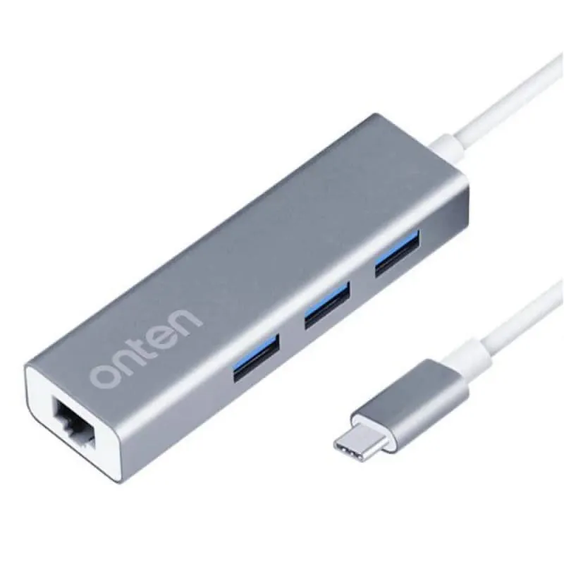 Разветвитель адаптер переходник концентратор Type-C HUB Хаб Onten OTN-9595 4в1 0.2м Разветвитель адаптер переходник концентратор Type-C HUB Хаб Onten OTN-9595 4в1 0.2м
