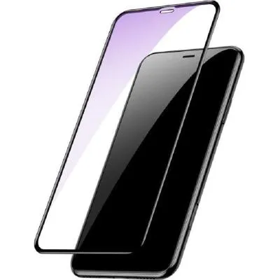 Защитное стекло для iphone 11 Pro Max/XS Max (6.5) Fixtor Anti-Blue Защита глаз черное