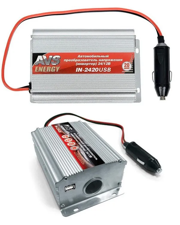 фото Автомобильный конвертер AVS IN-2420 20А 24/12V