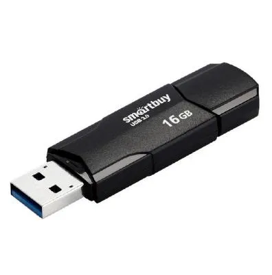Флеш-накопитель Smartbuy Clue черный 16Gb Флеш-накопитель Smartbuy Clue черный 16Gb