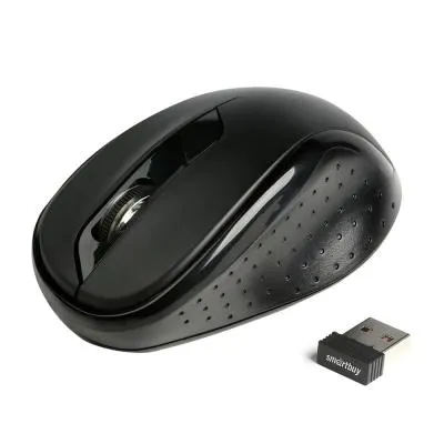 Мышь беспроводная Smartbuy SBM-597D-K двойной Bluetooth+USB бесшумная черная 