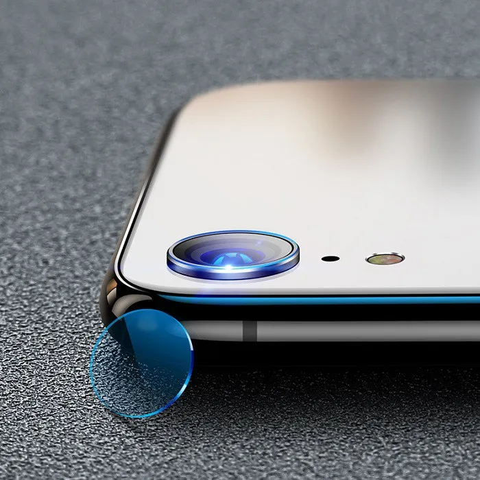 фото Пленка на камеру для iphone XR (6.1) Atouchbo HD черный ободок 2шт