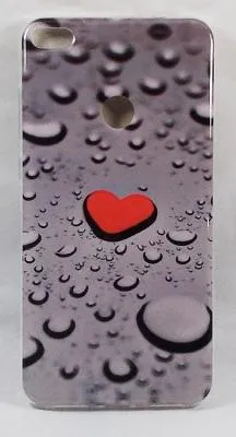 Чехол накладка для Sony Xperia M4 силикон рисунок сердце