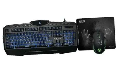 Набор проводной игровой Qumo Aftershock K52/M68 клавиатура 104+10 клавиш+мышь, подсветка Набор проводной игровой Qumo Aftershock K52/M68 клавиатура 104+10 клавиш+мышь, подсветка
