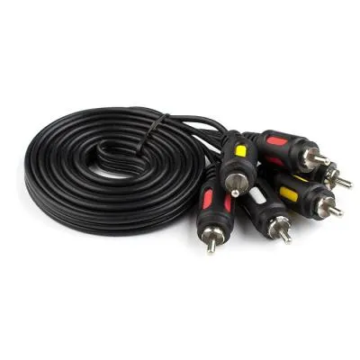 Кабель аудио-видео Atcom AT3275 3RCA - 3RCA 7.5 m черный Кабель аудио-видео Atcom AT3275 3RCA - 3RCA 7.5 m черный