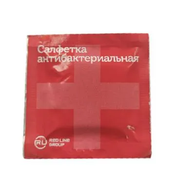 Влажная салфетка Red Line антибактериальная
