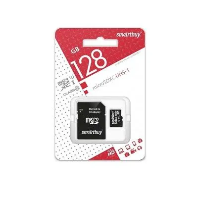 Карта памяти Smartbuy MicroSDXC Class 10 U3 UHS-I 80MB/s 128Gb Карта памяти Smartbuy MicroSDXC Class 10 U3 UHS-I 80MB/s 128Gb