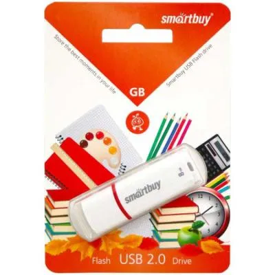 Флеш-накопитель Smartbuy Crown Back-To-School белый 16Gb Флеш-накопитель Smartbuy Crown Back-To-School белый 16Gb