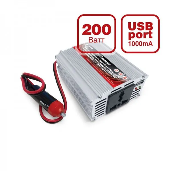фото Автомобильный инвертор AVS IN-200W 12/220V