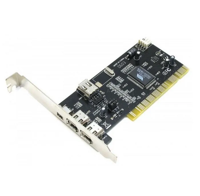 Плата портов Atcom AT7804 FireWire 1394 (2+1 порт, VIA chipset, с кабелем, PCI) Плата портов Atcom AT7804 FireWire 1394 (2+1 порт, VIA chipset, с кабелем, PCI)