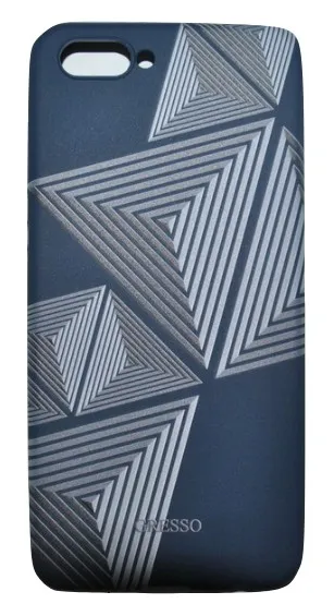 фото Чехол накладка для Xiaomi Redmi 6 Gresso Геометрия Пирамида силикон синяя