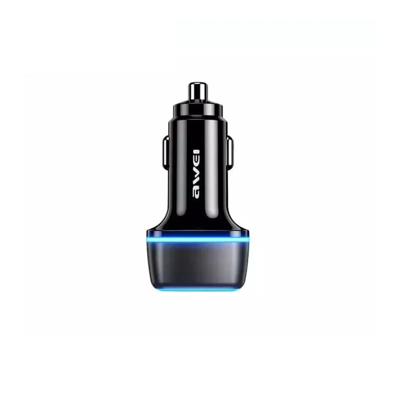 Изображение Автомобильное зарядное устройство Awei C-827 2USB 2,4A черное фото Автомобильное зарядное устройство Awei C-827 2USB 2,4A черное