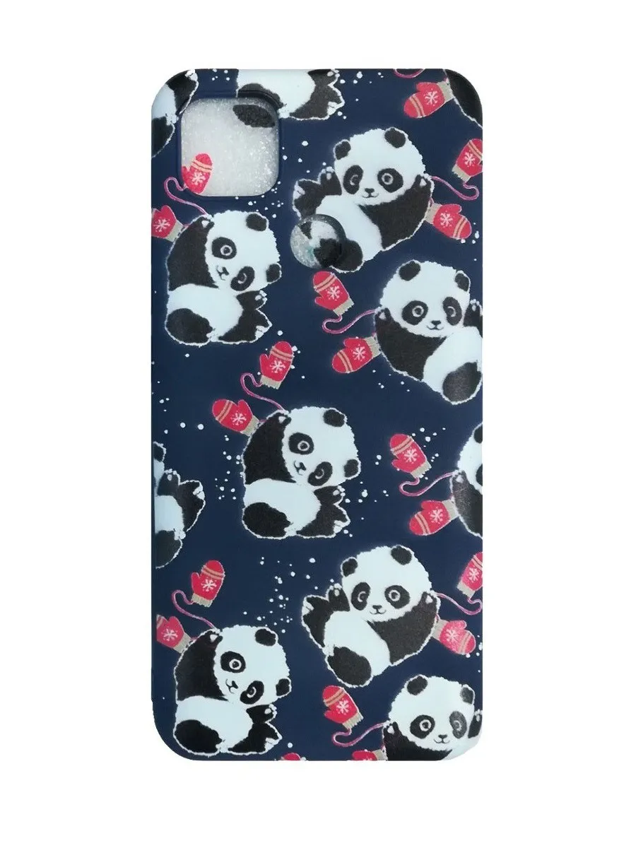 фото Чехол накладка для Xiaomi Mi Note 10 Gresso Панда силикон черный