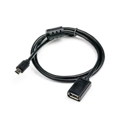 Кабель адаптер переходник OTG с USB на Mini USB Atcom AT2821 0.8м черный