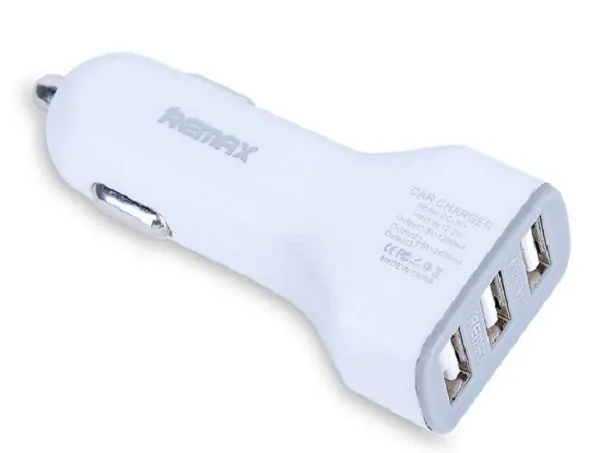 Изображение Автомобильное зарядное устройство Remax JIAN CC301 3USB 3.6A белое фото Автомобильное зарядное устройство Remax JIAN CC301 3USB 3.6A белое