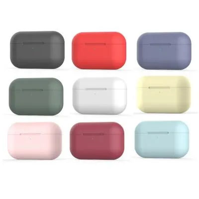 Чехол для наушников  Pro ультратонкий силикон gray blue