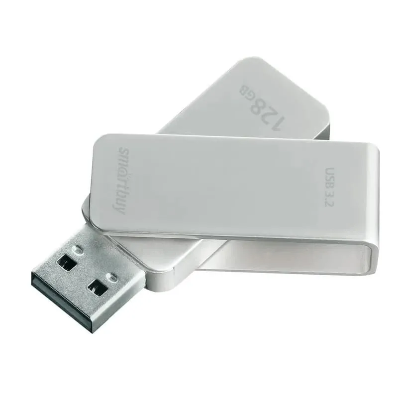Изображение Флеш-накопитель Smartbuy M1 Metal USB 3.0/3.2 серебро 128Gb
