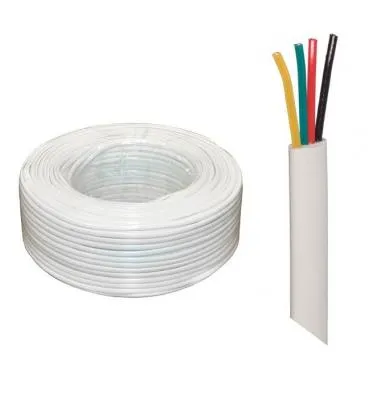 Телефонный кабель Atcom AT10121 4 жильный (26 awg CCS, 100 m) белый