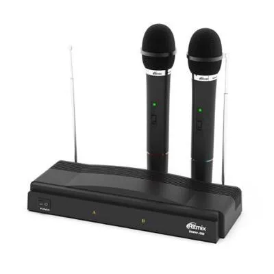 Беспроводная микрофонная система Ritmix RWM-210 черный