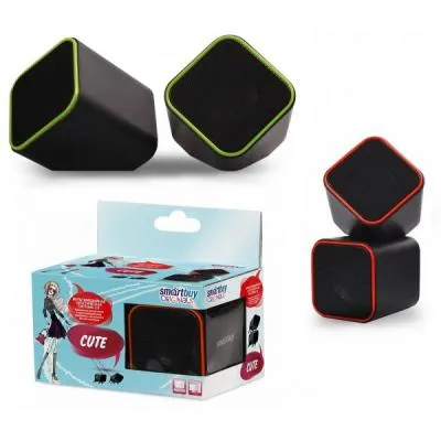 Акустическая система 2,0 Smartbuy CUTE, 6Вт, USB черно-серые (SBA-2570)