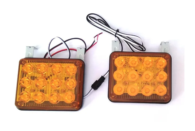 Изображение Маяк проблесковый светодиодный LED-34CS Y/Y оранжевый "Стробоскоп" 6 режимов DC 12-24V(комп,2шт) сайта akstel.ru фото Маяк проблесковый светодиодный LED-34CS Y/Y оранжевый "Стробоскоп" 6 режимов DC 12-24V(комп,2шт)