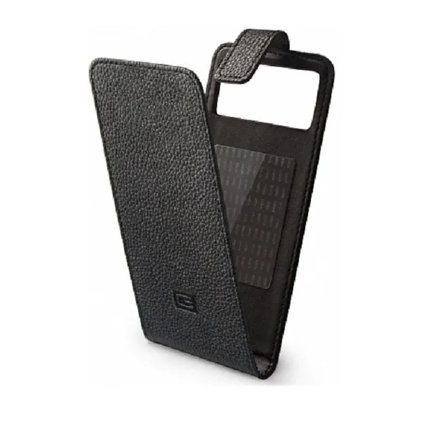 фото Универсальный чехол-книжка Gresso Эконом верт.крепление-силикон (размер 4,5-5,2) черный