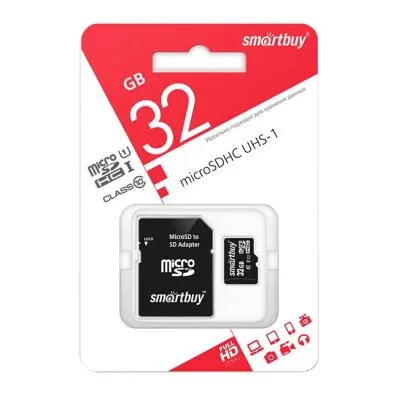 Карта памяти Smartbuy Micro SDHC Class 10 32Gb Карта памяти Smartbuy Micro SDHC Class 10 32Gb