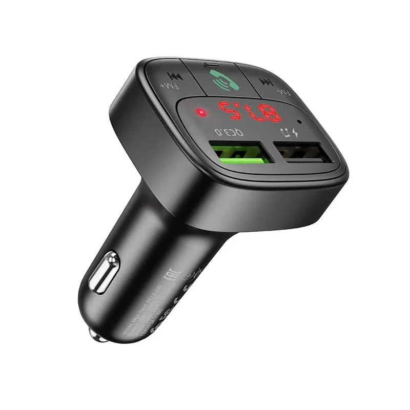 Изображение FM трансмиттер bluetooth модулятор Fixtor MAU1 USB + USB QC3.0 черный сайта akstel.ru фото FM трансмиттер bluetooth модулятор Fixtor MAU1 USB + USB QC3.0 черный