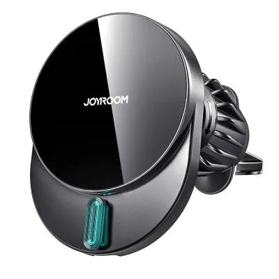 Автомобильный держатель для телефона Joyroom JR-ZS409 Magnetic магнитный с беспроводной зарядкой 15W в решетку вентиляции черный Автомобильный держатель для телефона Joyroom JR-ZS409 Magnetic магнитный с беспроводной зарядкой 15W в решетку вентиляции черный
