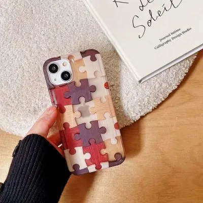 Чехол накладка для iphone 12 Pro/12 (6.1) силикон пазлы