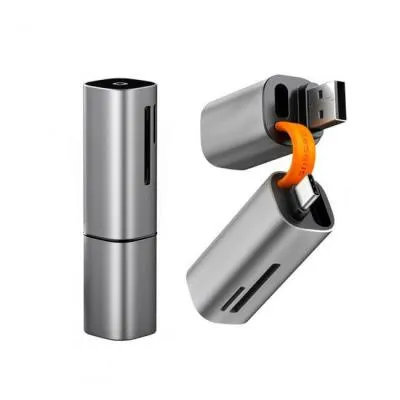 Картридер Baseus Mini-cabin card reader SD/TF CADKQ-A0G серый