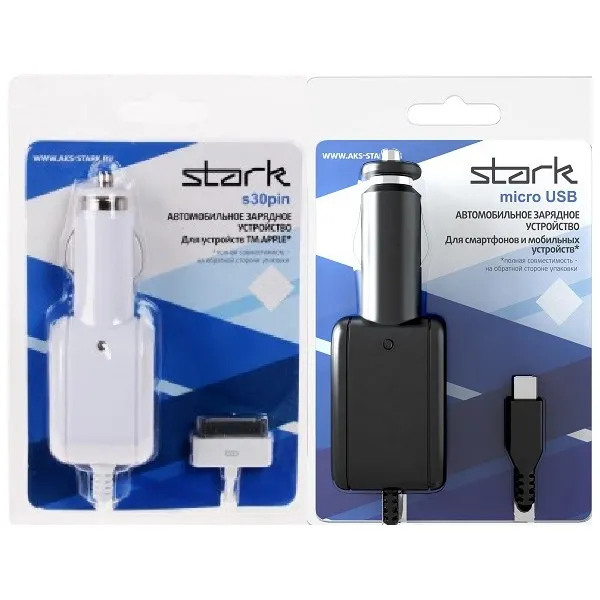 Изображение Автомобильное зарядное устройство Stark micro USB 1A фото Автомобильное зарядное устройство Stark micro USB 1A