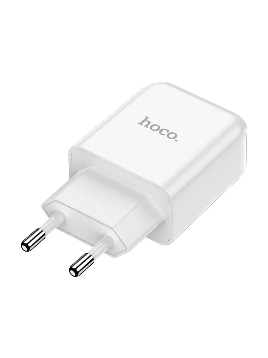 фото Сетевое зарядное устройство Адаптер Блок питания HOCO N2 USB 2.1A белое