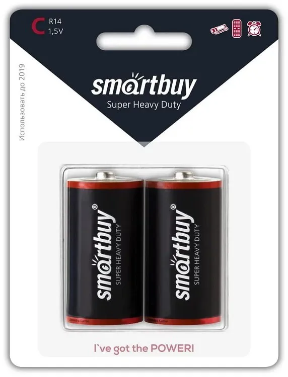 Батарейка Smartbuy солевая LR14/2S (SBBZ-C02S) (C)