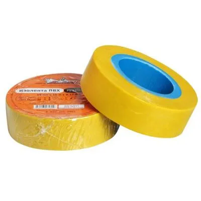 Изолента ПВХ, желтая, 19 мм*10 м AIRLINE (AIT-P-16)
