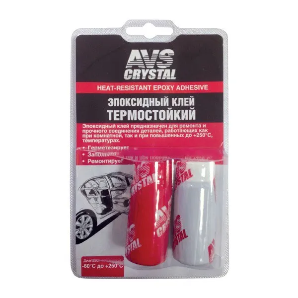 фото Клей эпоксидный термостойкий 80 гр. AVS AVK-128