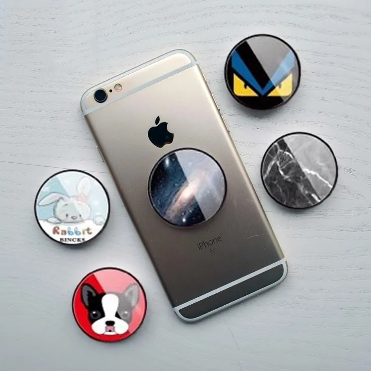 фото POPSOCKET для телефона FC силикон+пластик рисунок в ассортименте