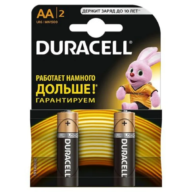 Батарейка Duracell алкалиновая LR6-2BL Basic 2x10 Батарейка Duracell алкалиновая LR6-2BL Basic 2x10