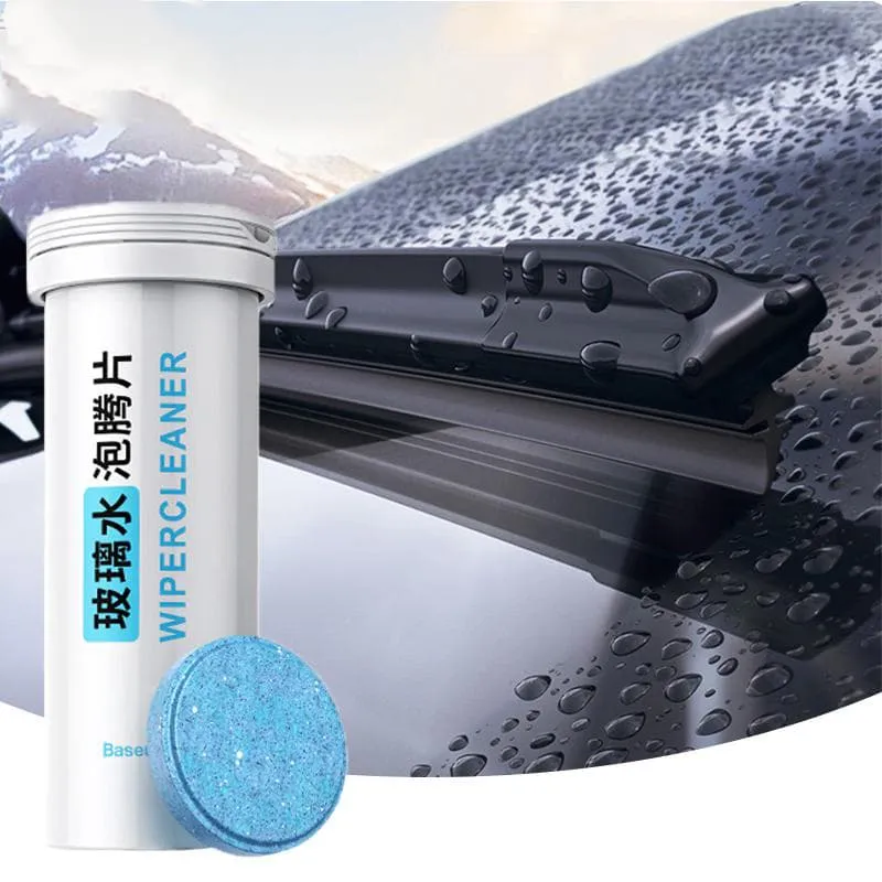 фото Таблетки для чистки стекол и фар стеклоомыватель Baseus Auto Glass Cleaner Effervescent Tablets 12шт CRBLS-02