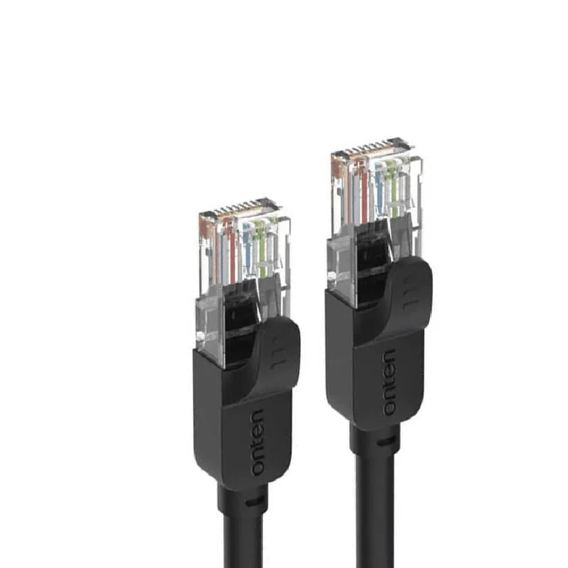 Кабель для интернета Патч-корд UTP Onten E601 RJ45, CAT.6e, 3м черный