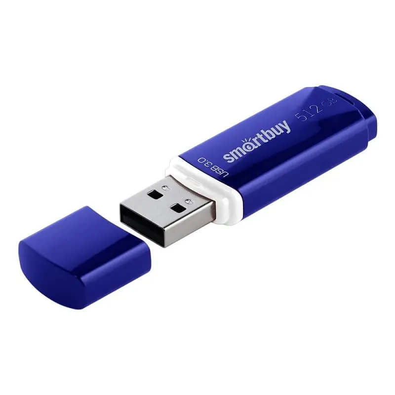 Изображение Флеш-накопитель Smartbuy Crown USB 3.0/3.1 синий 512Gb Изображение Флеш-накопитель Smartbuy Crown USB 3.0/3.1 синий 512Gb