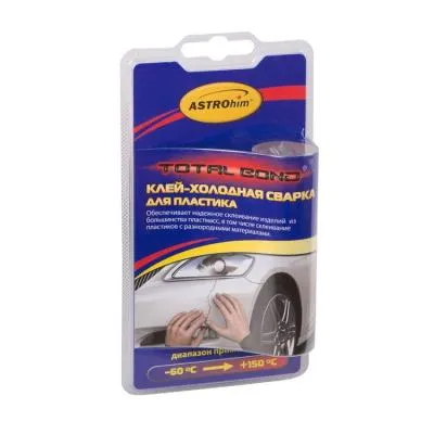 Клей-холодная сварка для пластика ASTROhim Ac-9321 в блистере 55г/12
