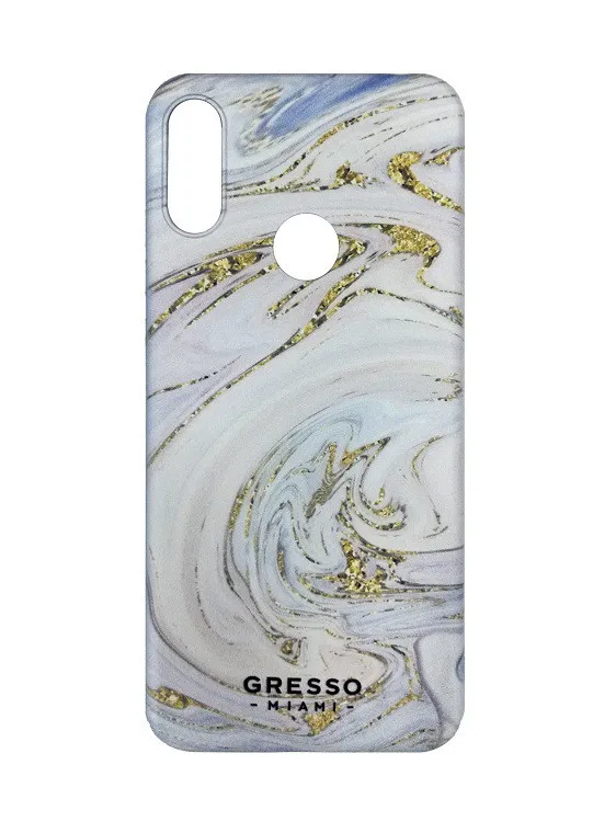 фото Чехол накладка для Xiaomi Redmi 8A Gresso Агат-пастель силикон синий