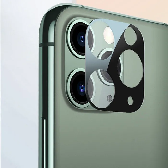 фото Пленка на камеру для iphone 11 (6.1) Atouchbo HD черный ободок 2шт